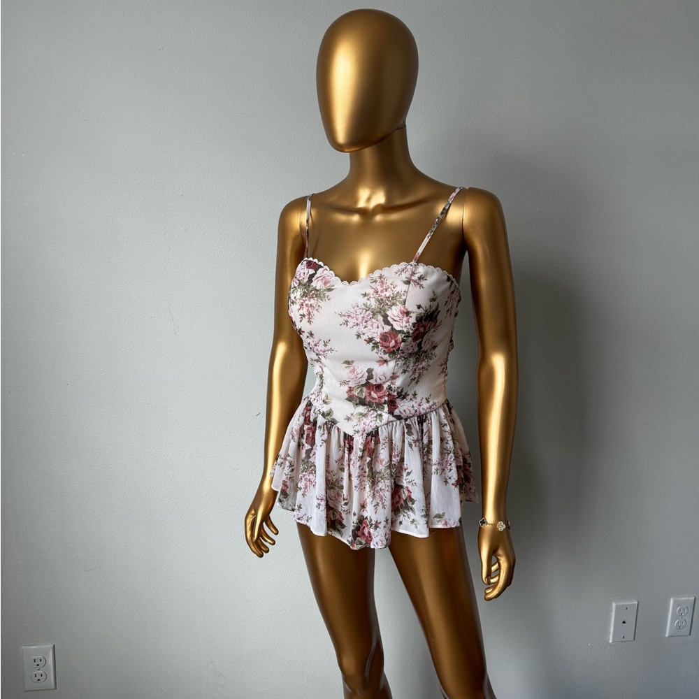Vici Pink and Green Textured Dress